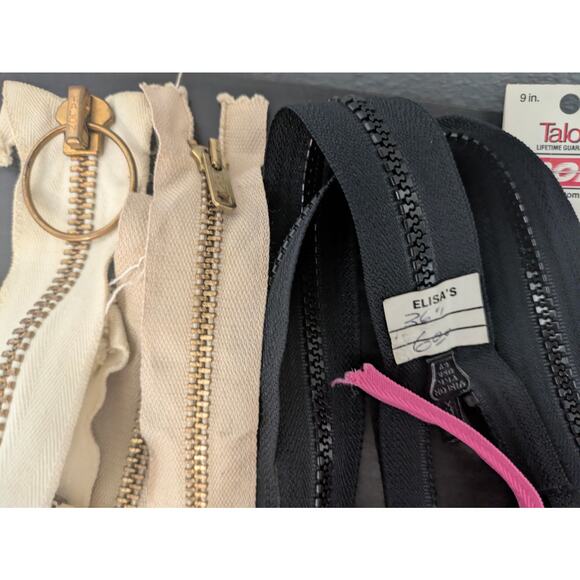 Zipper Lot various sizes and types - Picture 4 of 8